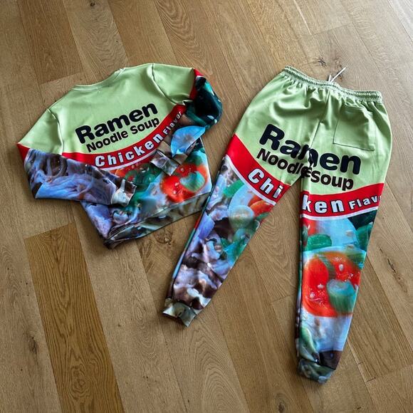Get On Fleek Ramen Noodle Soup Sweatshirt and Sweatpants - Picture 6 of 6